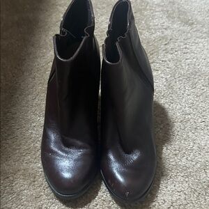 Ann Taylor Dark Brown Ankle Booties
